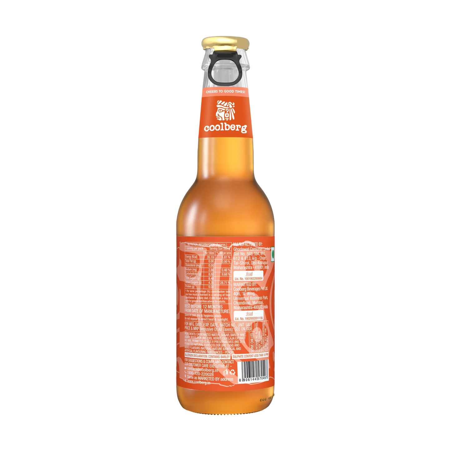 Coolberg Peach Non-Alcoholic Beer
